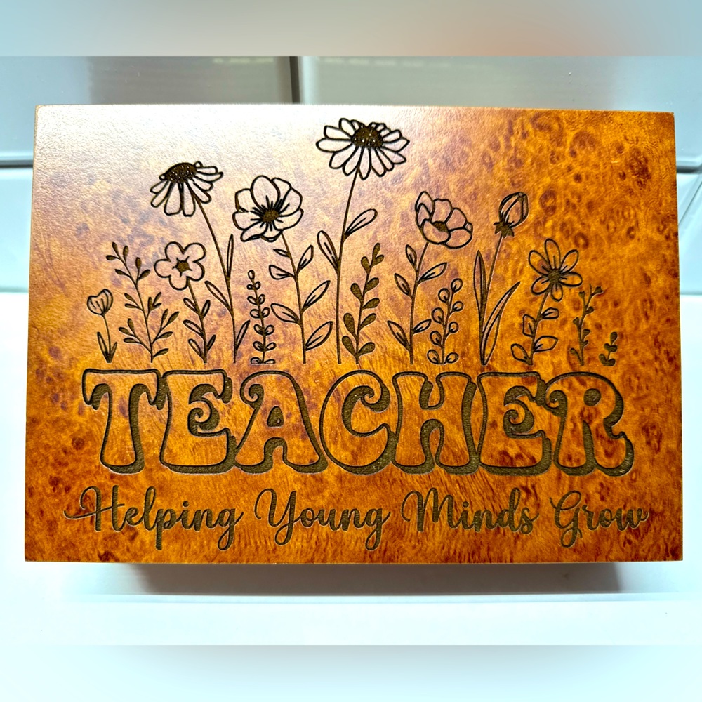 Homemade Teacher Gift boxes.